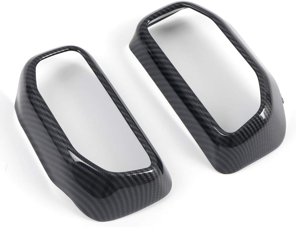 for Ford Explorer 2020-2023 LHD Carbon Fiber Black Side Air Vent Outlet Cover Trim 2pcs Car Accessories