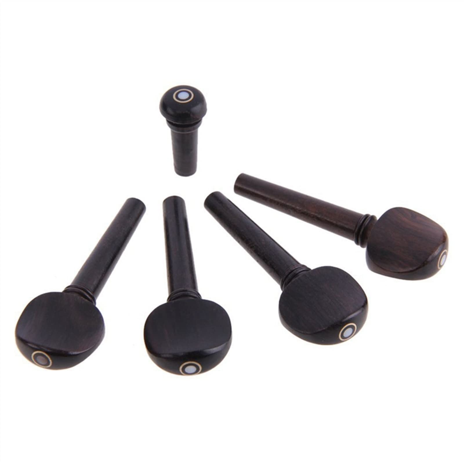 1 Set di Corde per Violino con Anima in Acciaio E per 4/4 A Grandezza Naturale in Legno di Ebano Naturale Pioli per Violino Mentoniera Mentoniera Principiante Accessori per Violino