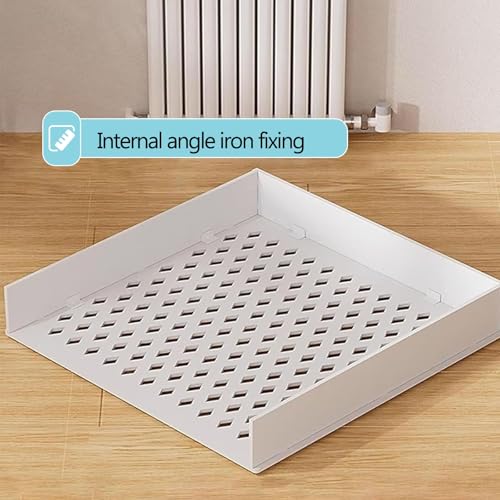 Mueble cubreradiador blanco para salones modernos con rejilla 5