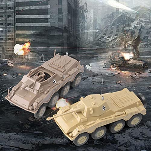 2 peças de kits de modelo 4D de plástico em escala 1:72 coleções de tanques para