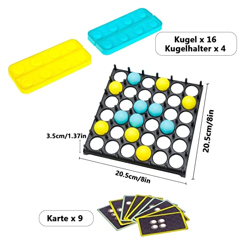 DAWRIS Bounce Off Game, Bouncing Ball Tischspiel,Bounce Off Game Desktop-Hüpfbal Brettspiele Bouncing Ball Brettspiel Family and Party Desktop Bouncing Toy für Kinder, Familie und Party