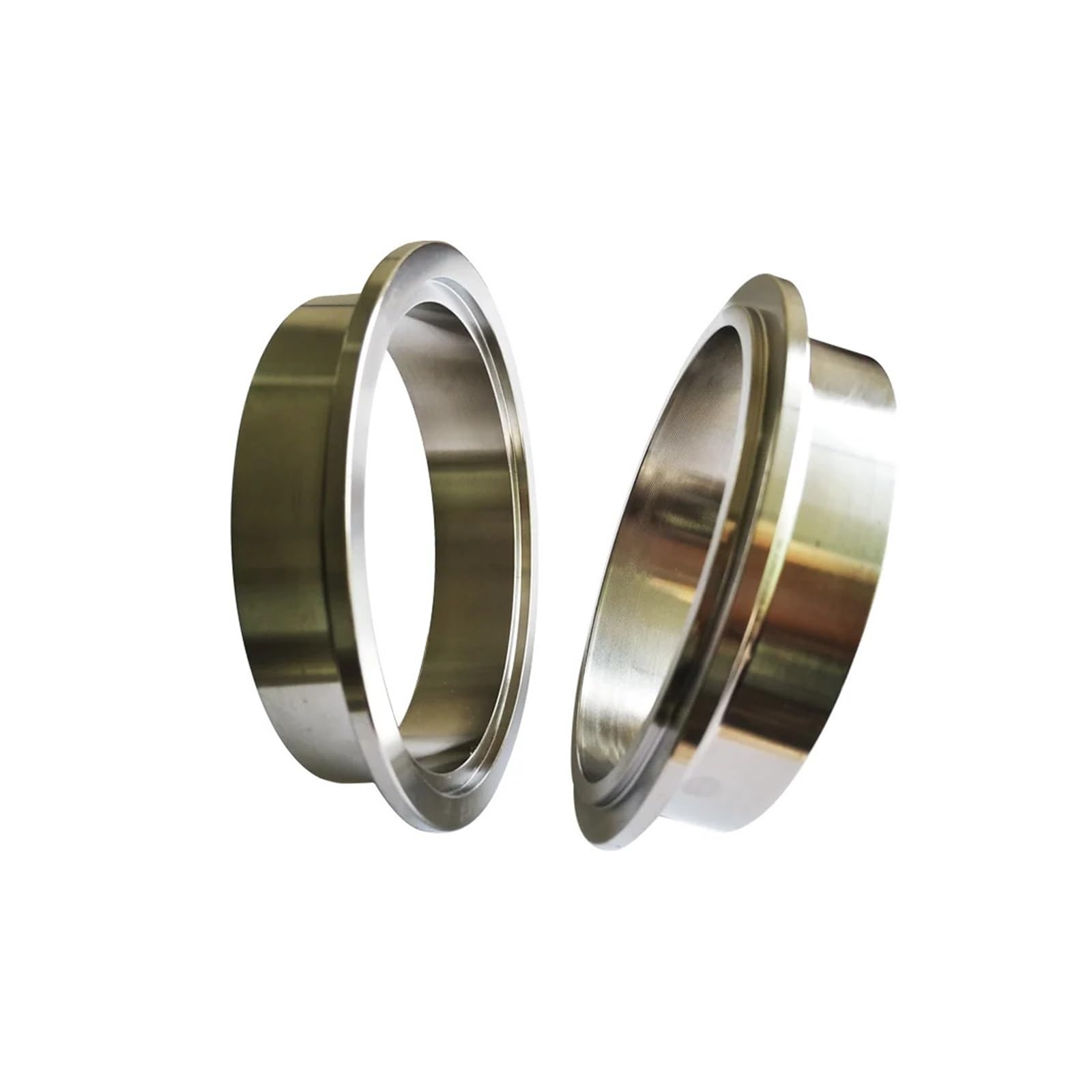 Muzhen Store 1.5-6.0 cala stal nierdzewna 304 męski żeński kołnierz rura wydechowa samochodu V opaska zaciskowa kołnierz jedna para kołnierza (Color : 2.5inch)