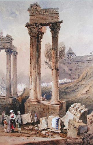 Peinture Pour Décoration Salon Temple de Vespasien Samuel Prout Toile 60x90