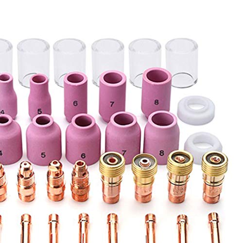de Soldagem TIG Stubby Gas Lens # 10 Kit de para WP-17/18/26