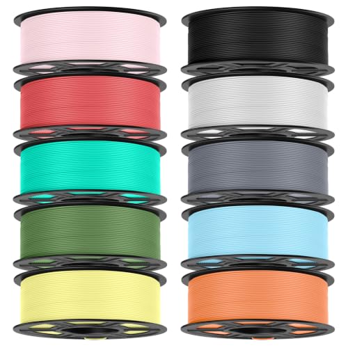 Image of TECBEARS Matte PLA Filament Rapid 50-600mm /s Printing, 10kg Bundle, E1001