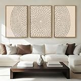 ANHUIB Large Jesus Wall Art 24x36 Inch Jesus Feeds The 5000 Canvas Wall Art Set of 3 Framed Christian Wall Decor Modern Abstract Art Print for Living Room Bedroom Office