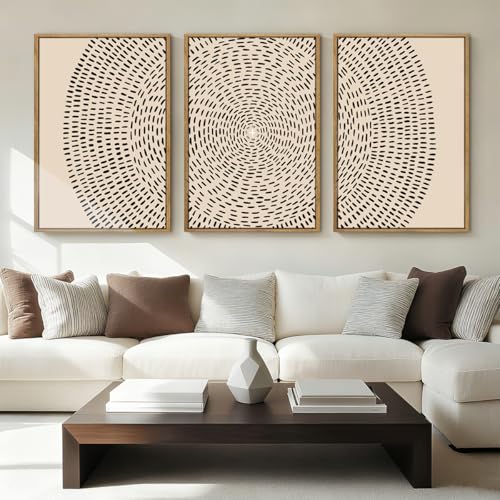 ANHUIB Large Jesus Wall Art 24x36 Inch Jesus Feeds The 5000 Canvas Wall Art Set of 3 Framed...