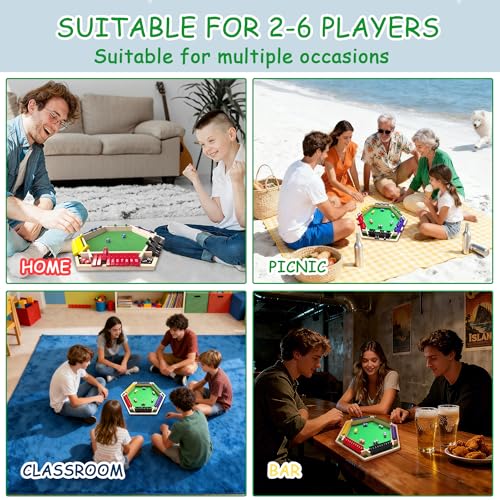Juego de Mesa Shut The Box para 6 Jugadores miniatura 4