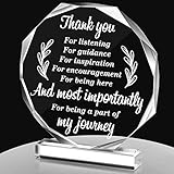 Yinder Thank You Gifts for Women Appreciation Gifts for Coworker Employee Nurse Teacher Leader Boss Inspirational Quotes Acrylic Desk Decor for Home Office Farewell Retirement