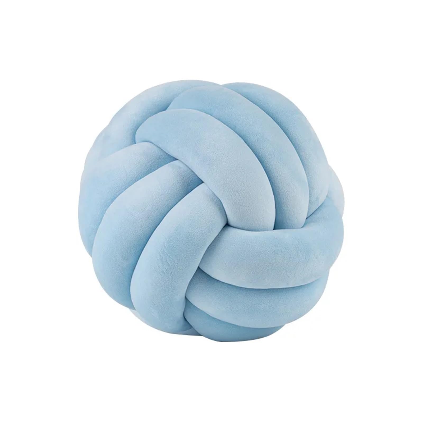 Oreiller Boule Noué pour Baie Vitrée et Canapé Cosy | Ambiance Chaleureuse de Chambre Bleue