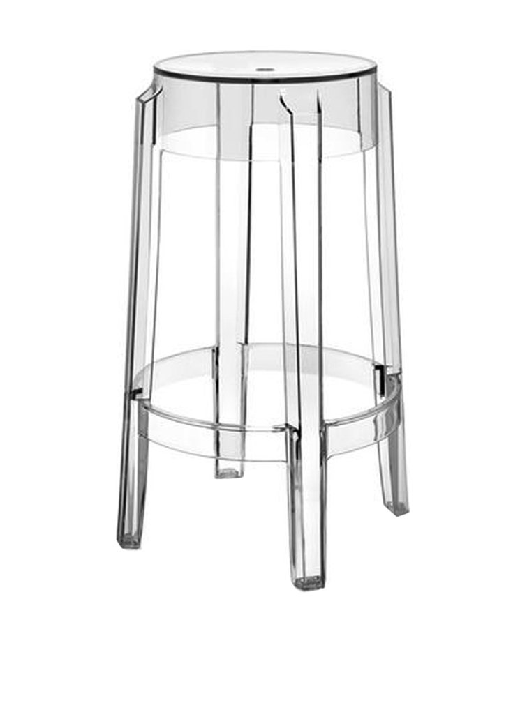 Kartell Chaise Charles Ghost Verre H 75 – Ø Base 46 – Ø seduta 29 cm