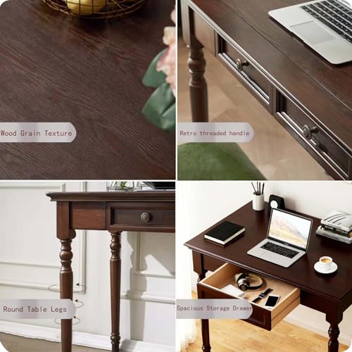 L shaped solid wood executive desk