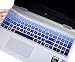 Keyboard Cover Compatible HP Envy x360 2-in-1 15.6" Laptop / 2019 2018 HP Pavilion x360 15.6” Series / 2019 New HP Pavilion 17 / HP Envy 17 17-AE 17-BS 17-BW 17-ar050wm 17-by1033dx, Gradual Blue