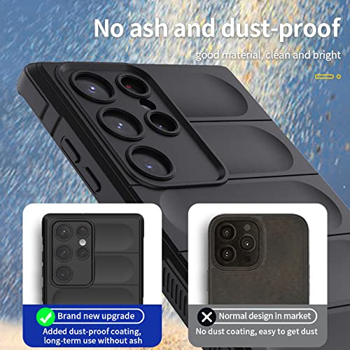 Protection antichoc en silicone liquide doux pour Samsung S22 Plus vert