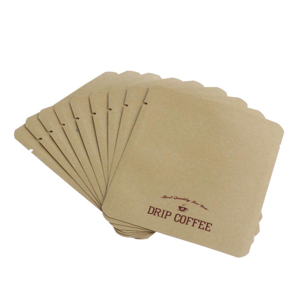 50 Piezas Filtros de Café Colgantes Bolsas para Café Desechables Bolsas Individuales de Filtro Bolsas de Papel Material Apto para Viaje