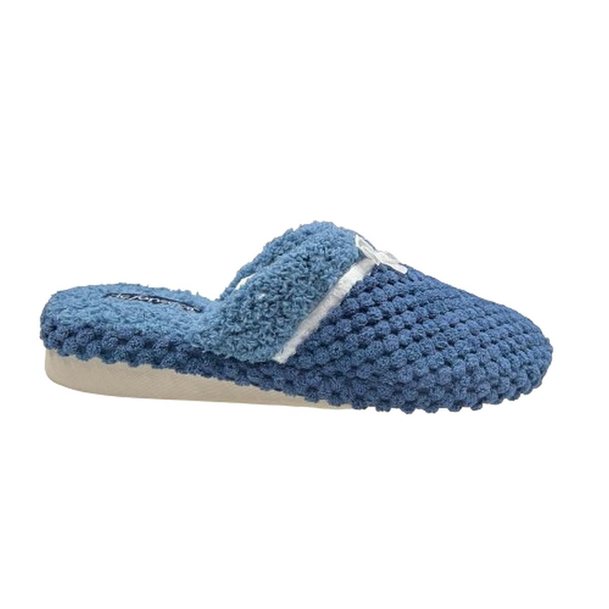 De Fonseca Pantofole in cotone ciabatte Donna punta aperta con zeppa