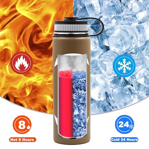 Football Water Bottle for School, Insulated Kids Tumbler with Straw, 22 oz — view 4