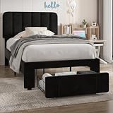 VECELO Twin Velvet Bed