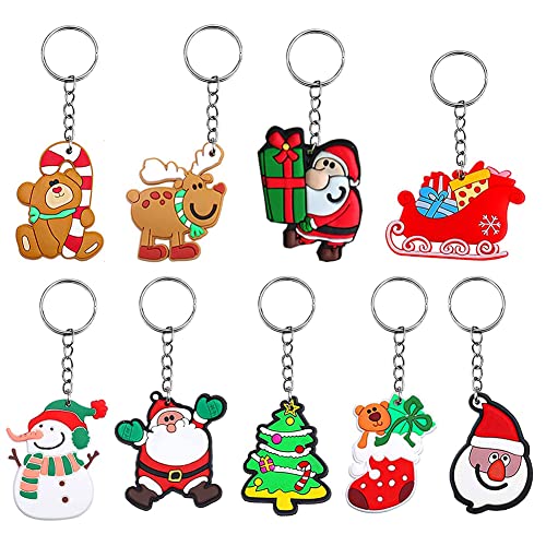 Simmpu Ciondolo Portachiavi Natalizio 9 Pezzi