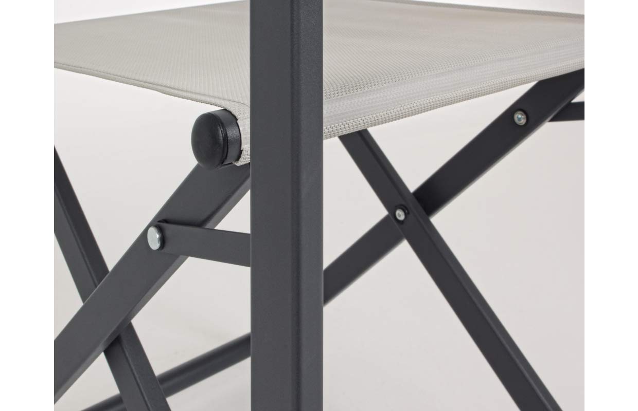 Sedia Regista Taylor Grigio Scuro/bone Bizzotto Cod.0662473