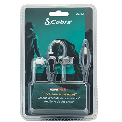Image of Cobra RX680 Waterproof Walkie Talkies (2-Pack) and Cobra GA-SV01 Surveillance Headset