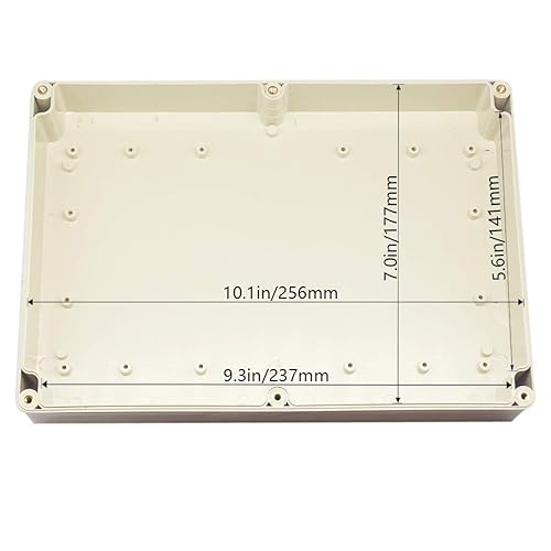 Miniatura 26 de Zulkit Caja de conexiones de plástico ABS a prueba de polvo, impermeable, IP65, cajas eléctricas universales para proyectos, gris 7.9 x 4.7 x 2.2