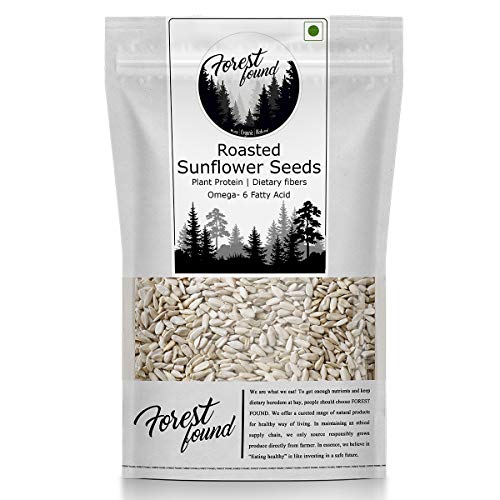 Image of Forest Found Sunflower Seeds - Roasted Sunflower Seeds for Eating | Diet Food | Rich In Omega-6, High in Fibre | Weight management | Source of Antioxidants | Surajmukhi Seeds Gluten Free (250 gram)