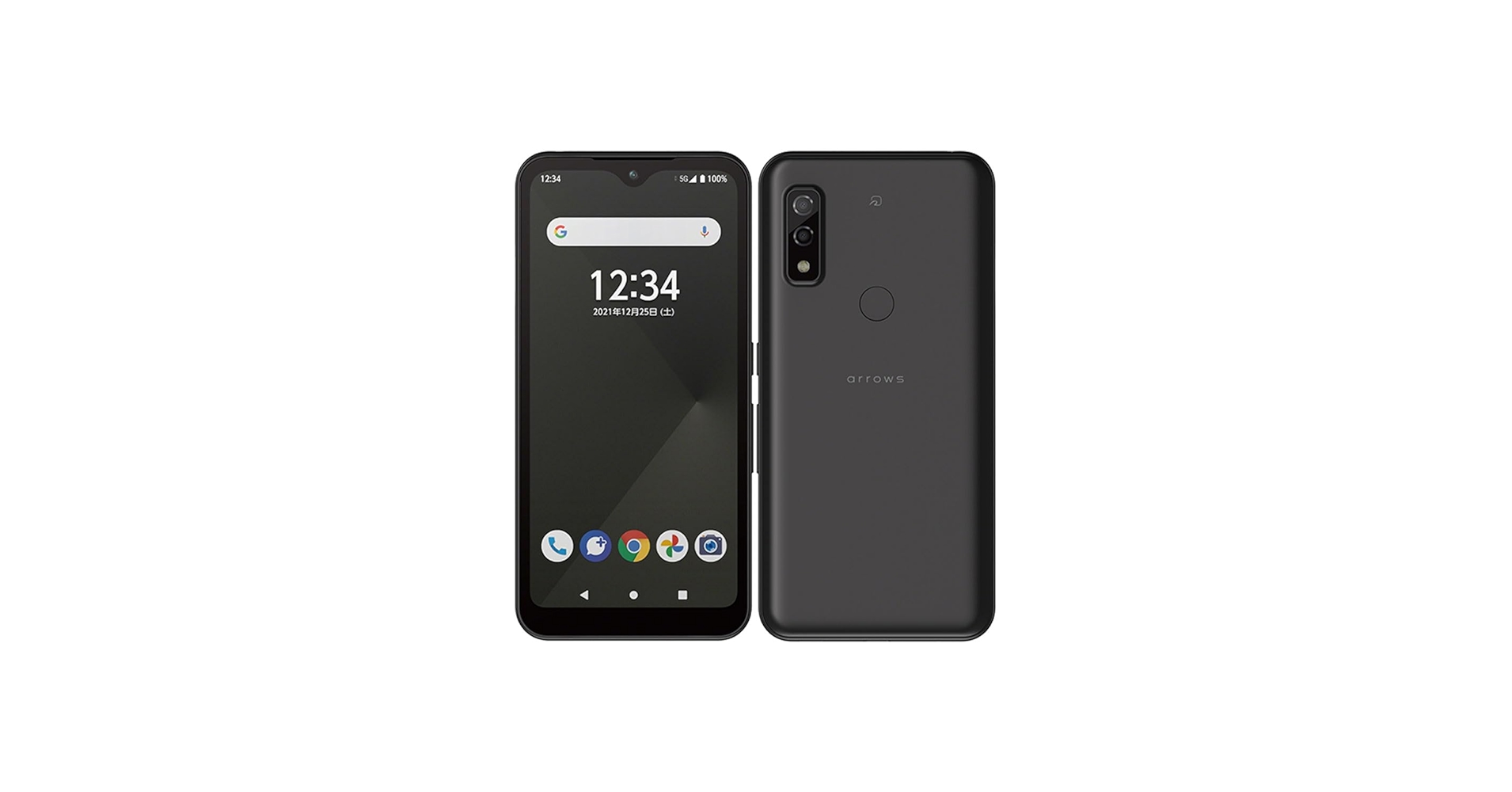 arrows We ブラック スマートフォン本体 arrows We 安心の1年保証！FCNT FCG01 64GB 本体 ブラック au版