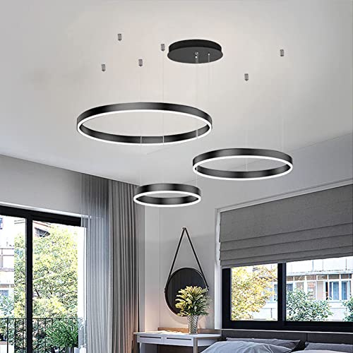 Suspension LED moderne en acrylique brossé réglable par télécommande