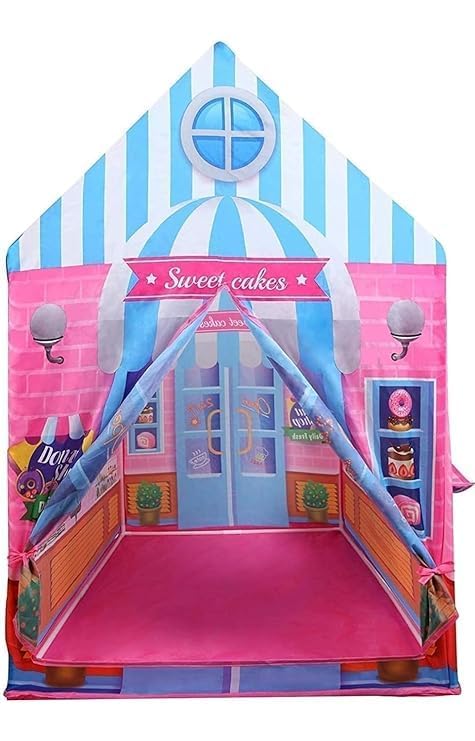 Colorfull and Light Weight Children Play Tent House for 3 to 10 Years Old Kids Girls and Boys Light Weight and Foldable Children Toys,Indoor and Outdoor Kid Tent House (Candy Tent House) - Image 4 thumbnail