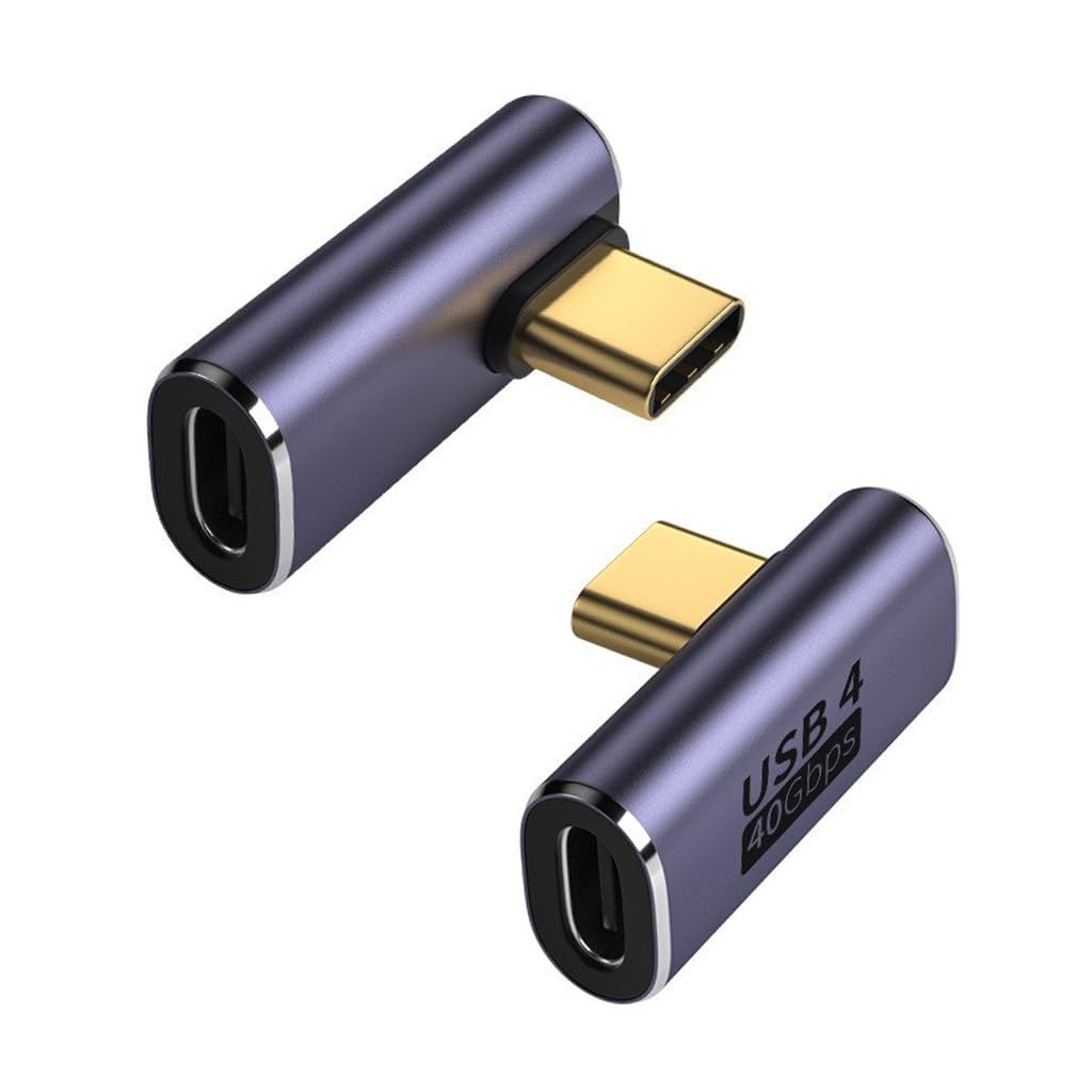 Verilux® USB C Right Angle Adapter, Male to Female Type C Adapter Support 40 Gbps Data Transfer, 100W PD & 8K 60Hz Video USB C Extender Compatible for Thunderbolt 3/4, MacBook Pro/Air, USB-C HUB/Dock (B0CDG7KRCJ) Amazon Price History, Amazon Price Tracker