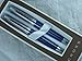 Cross Revered Blue and Diamond Cut Etched Pen Pencil Set