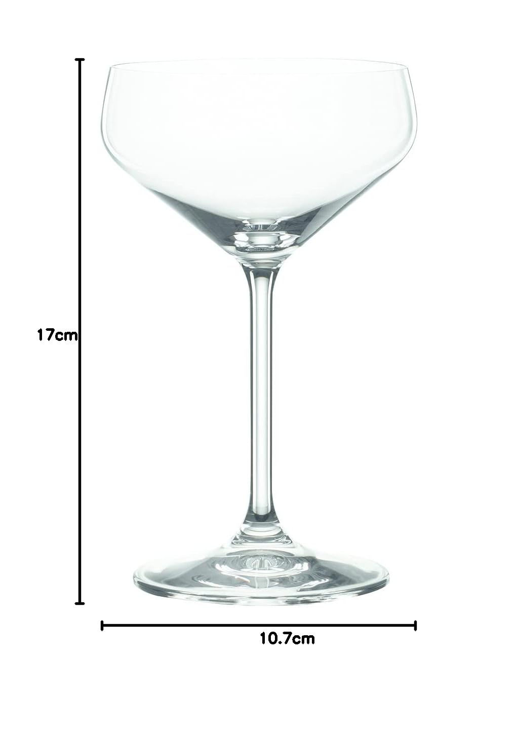 Spiegelau 4-częściowy zestaw miseczek koktajlowych, miska do szampana/pary, szkło kryształowe, 290 ml, styl 4670188