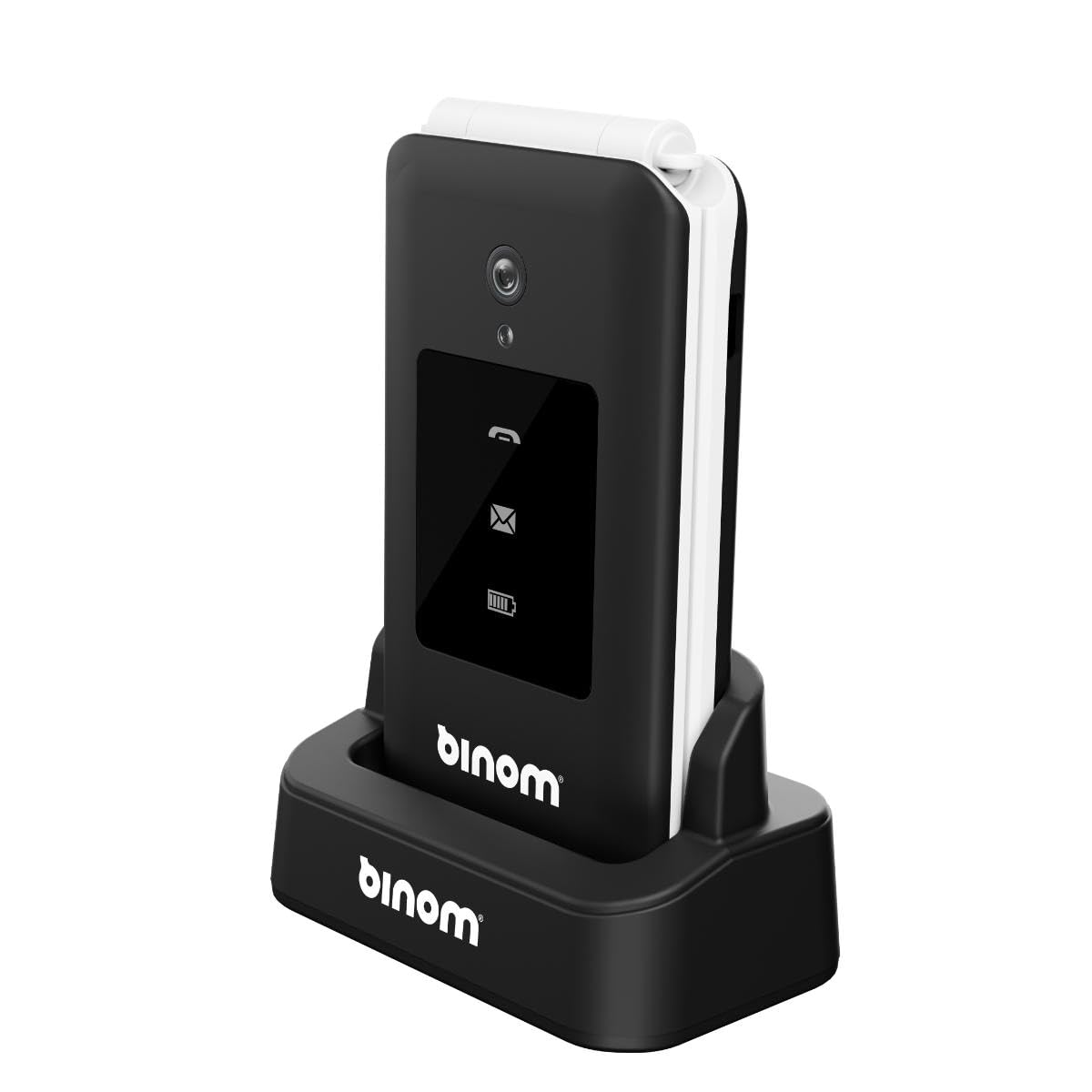 BINOM - Téléphone pour sénior X3S 4G clapet Noir/Blanc