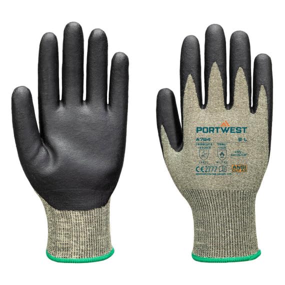 Guanto Arc Grip 18C Livello 1 A784, verde / nero, L