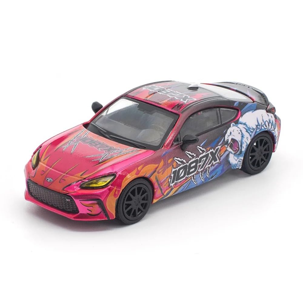 1:64 Diecast Model Car Compatible with Toyota GR86 Cup 1087X