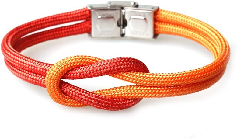 Miniatura 4 de Zboro 26752 - Pulsera de nailon con nudo infinito, cierre plegable, estilo azul marino