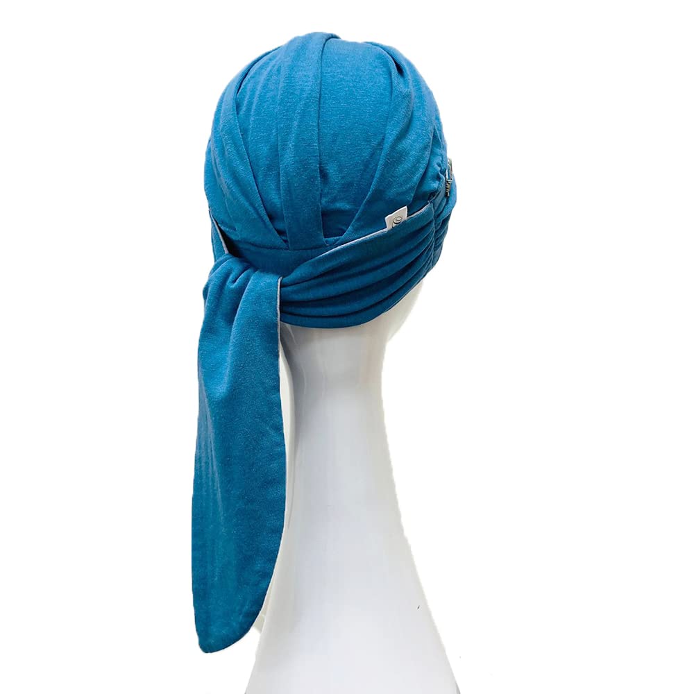 CAREBELL pañuelo oncológico modelo Smooth – diseño Dakota en bambú suave y transpirable, especial para quimioterapia, alopecia y pieles sensibles