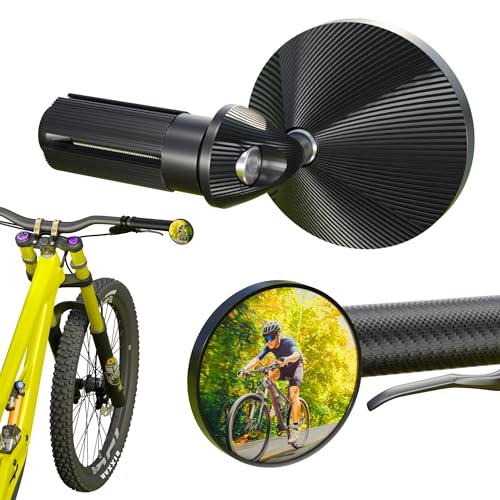 EFEALL Fahrradspiegel für Lenker, 2 Stück Rückspiegel Fahrrad aus Aluminiumlegierung mit HD-HD-Sicht, 360° Verstellbare & Langlebige Fahrradspiegel, für 17–21 mm Lenker von Fahrrad, E-Bike