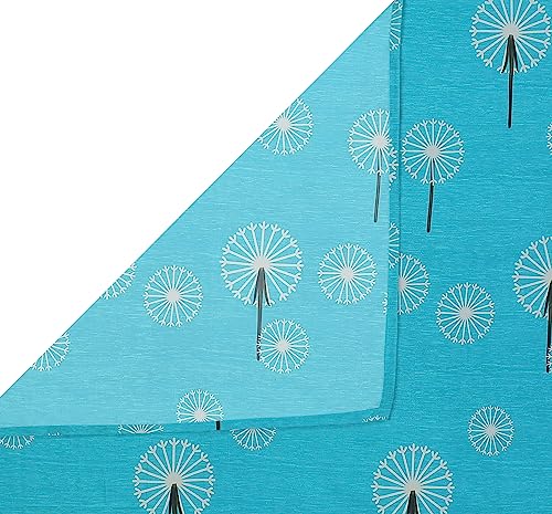 Image of VAS Collections Cotton Kingston Collection Super King Size Bedsheets with 2 King Size Pillow Covers| Luxury Soft Sheets (3Pcs Set) |108X108 in, (Aqua&White)