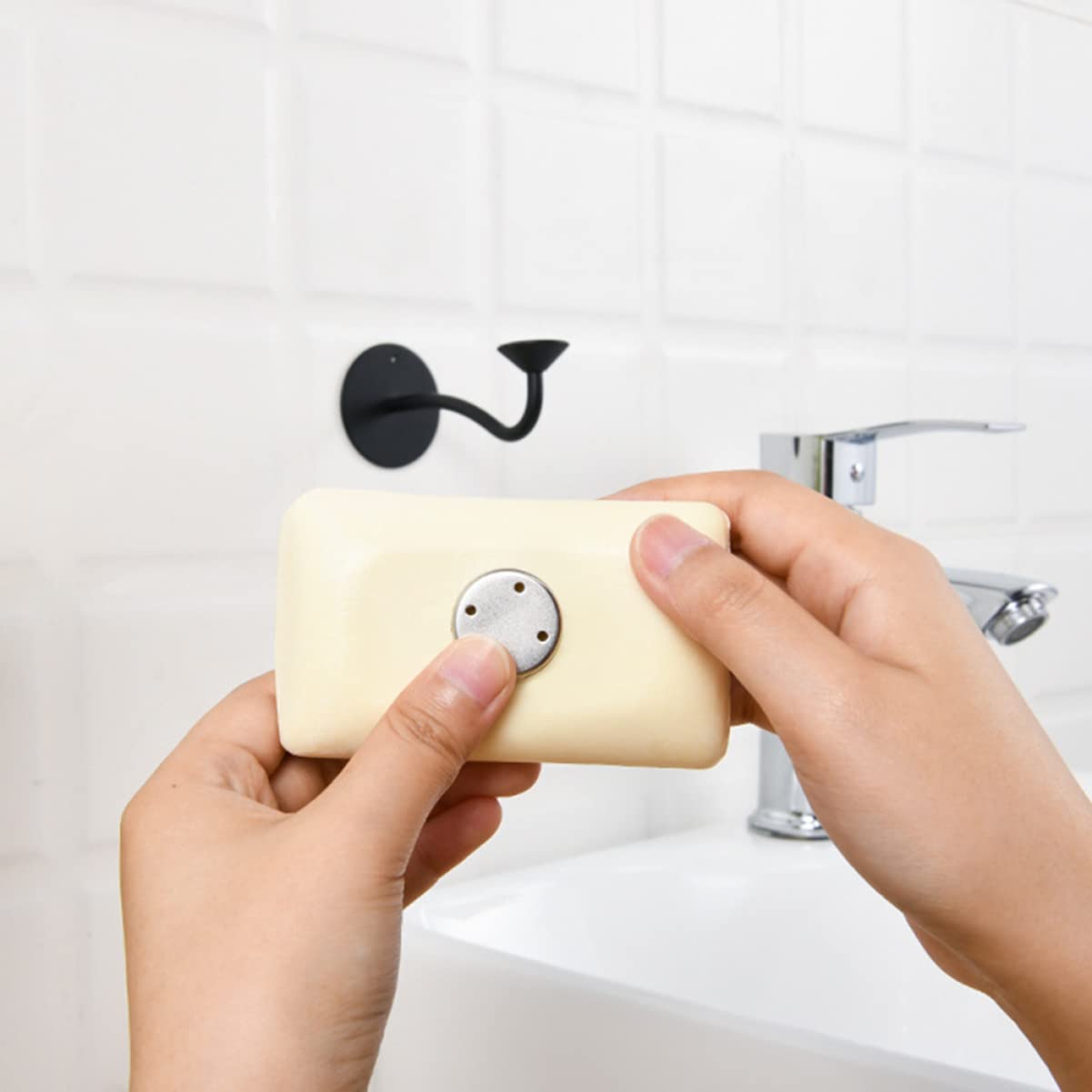 MAGICLULU 3stücke Magnetischer Seifenhalter Aus Edelstahl Wandmontage Seifenschale Mit Starker Saugnapf-Halterung Rostfrei Und Für Badezimmer Und Küche Elegantes Design Für Glatte