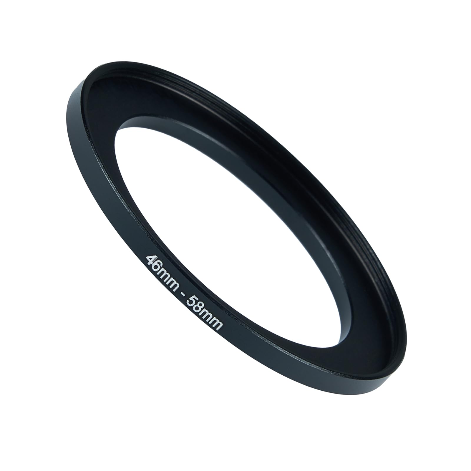 46mm to 58mm Step-up Adapter Rings Filter Adapter Black Metal Step Down Filter Ring Adapter Compatible with All Brand UV CPL ND Camera Lens Filter Stepping Rings (46mm-58mm)