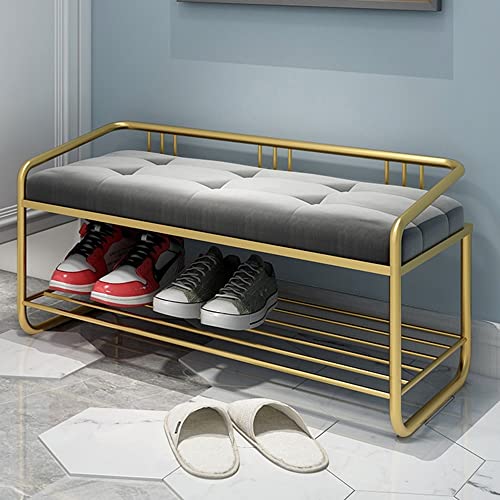 Coussin en flanelle doux pour banc à chaussures gain de place et stable - 4