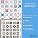 Bloc Loc Rulers for Quilting, Half Square, Triangle Quilting Ruler with Grid Lines, 6 1/2
