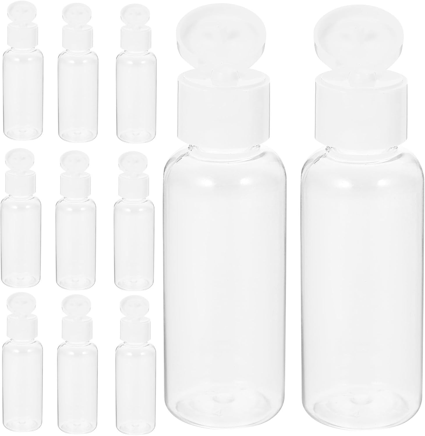 24pcs 50ml Leak-proof Plastic Travel Bottles for Cosmetic Lotion, Refillable Empty Dispenser Bottles with Good Sealing Performance, Lightweight Containers for Daily Life and Travel