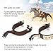 EIMSOAH Horse Spurs for Cowboy Boots, Rotating Stainless Steel Spurs, Equestrian Riding Spurs for Competition and Decoration