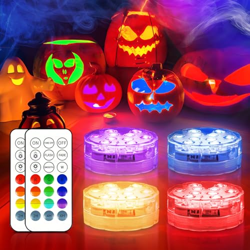 Creatrek Pumpkin Lights with Remote, Battery...