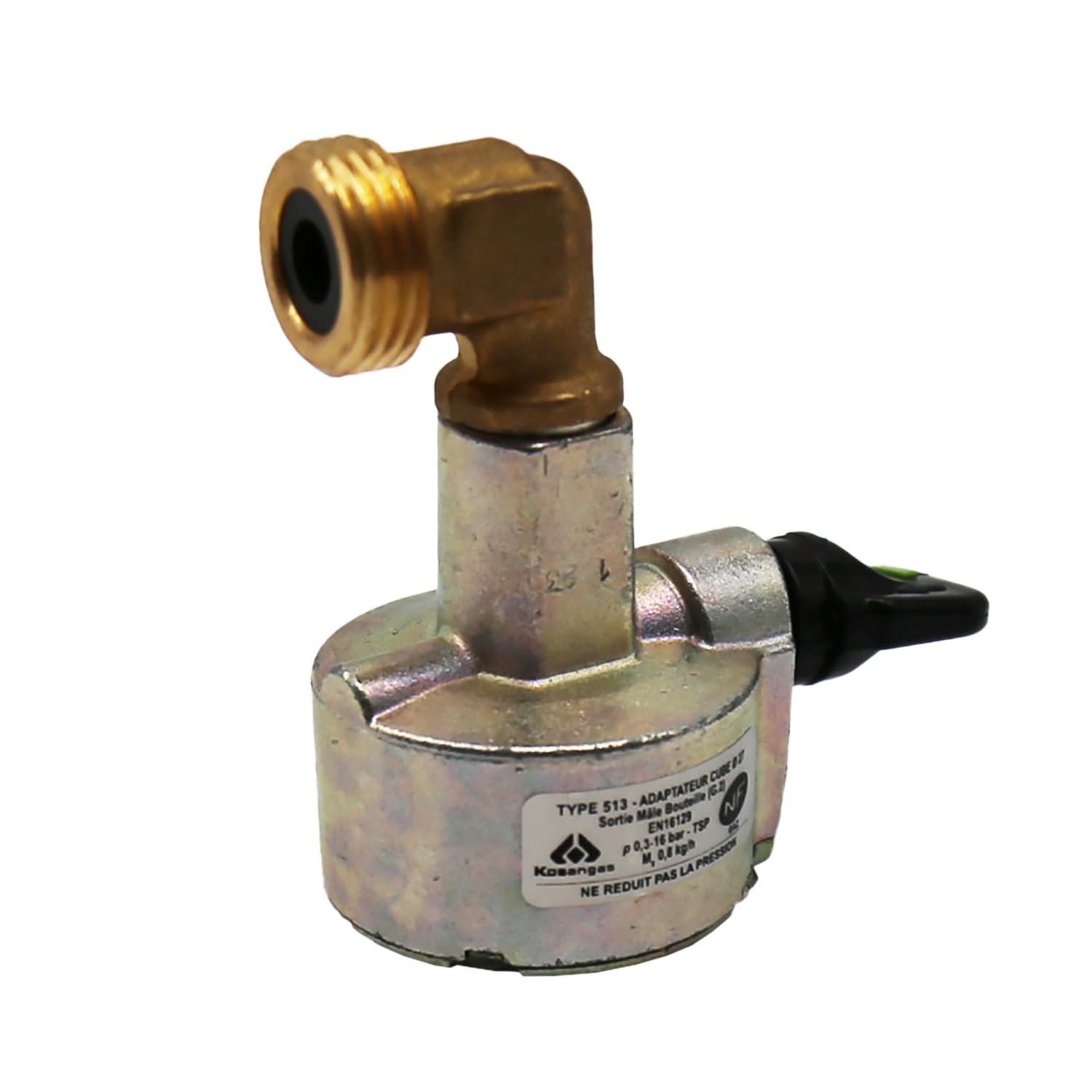 DIPRA - Adaptateur Petite Bouteille D27 – Laiton – Pour Butane et Propane – Compatible Cube Butagaz et VISEO – Certifié NF