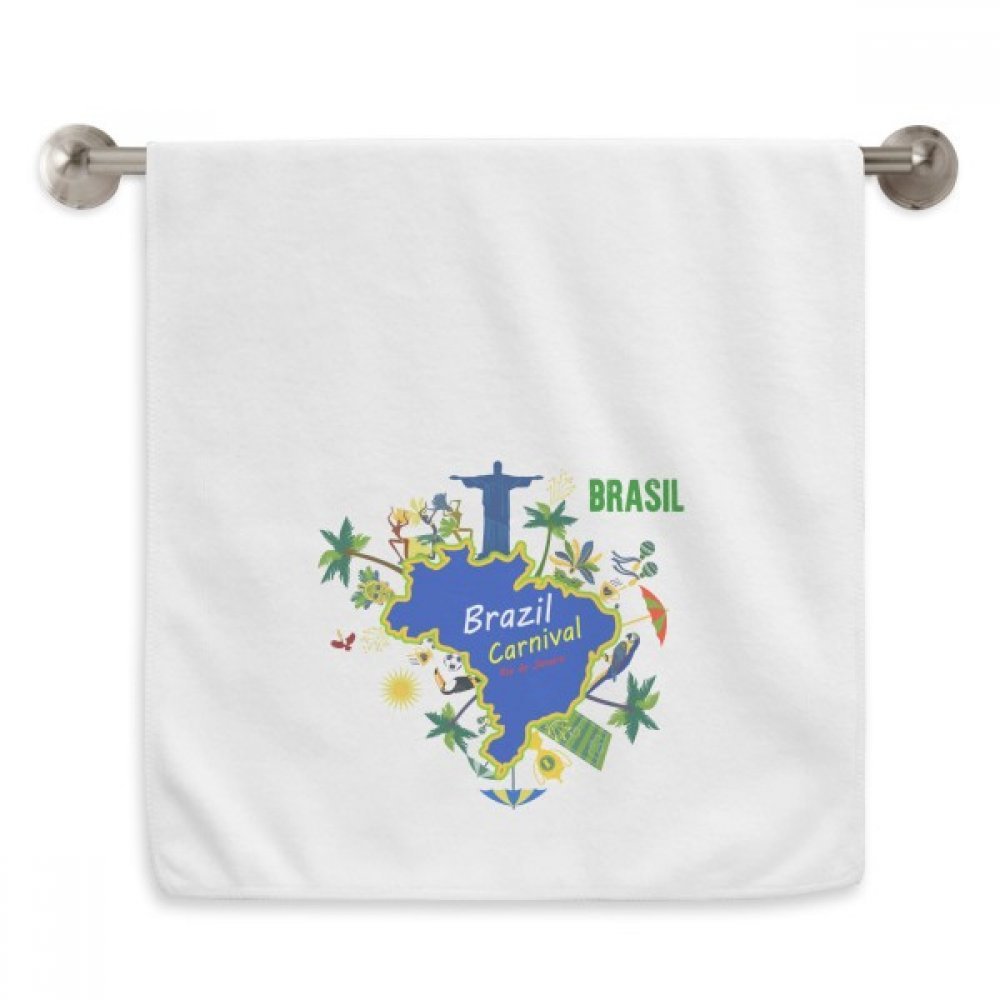 Serviettes moelleuses Brésil pour le sport et la salle de bain