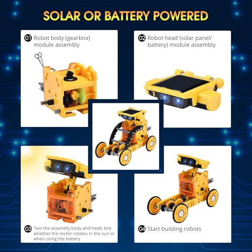 Raesoot 219A Solar Robot Kit For Kids Age 8-12 thumb #5